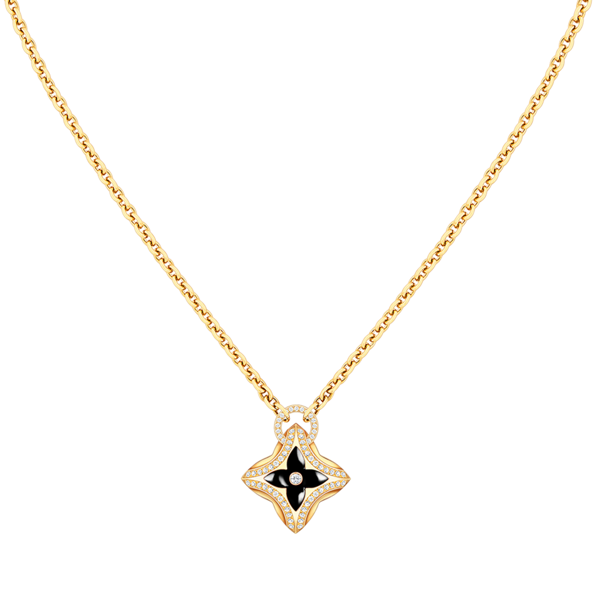 [⭐Mirelle]STAR PEDANT PINK GOLD DIAMOND NECKLACE