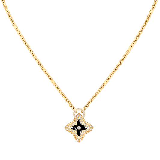[⭐Mirelle]STAR PEDANT PINK GOLD DIAMOND NECKLACE