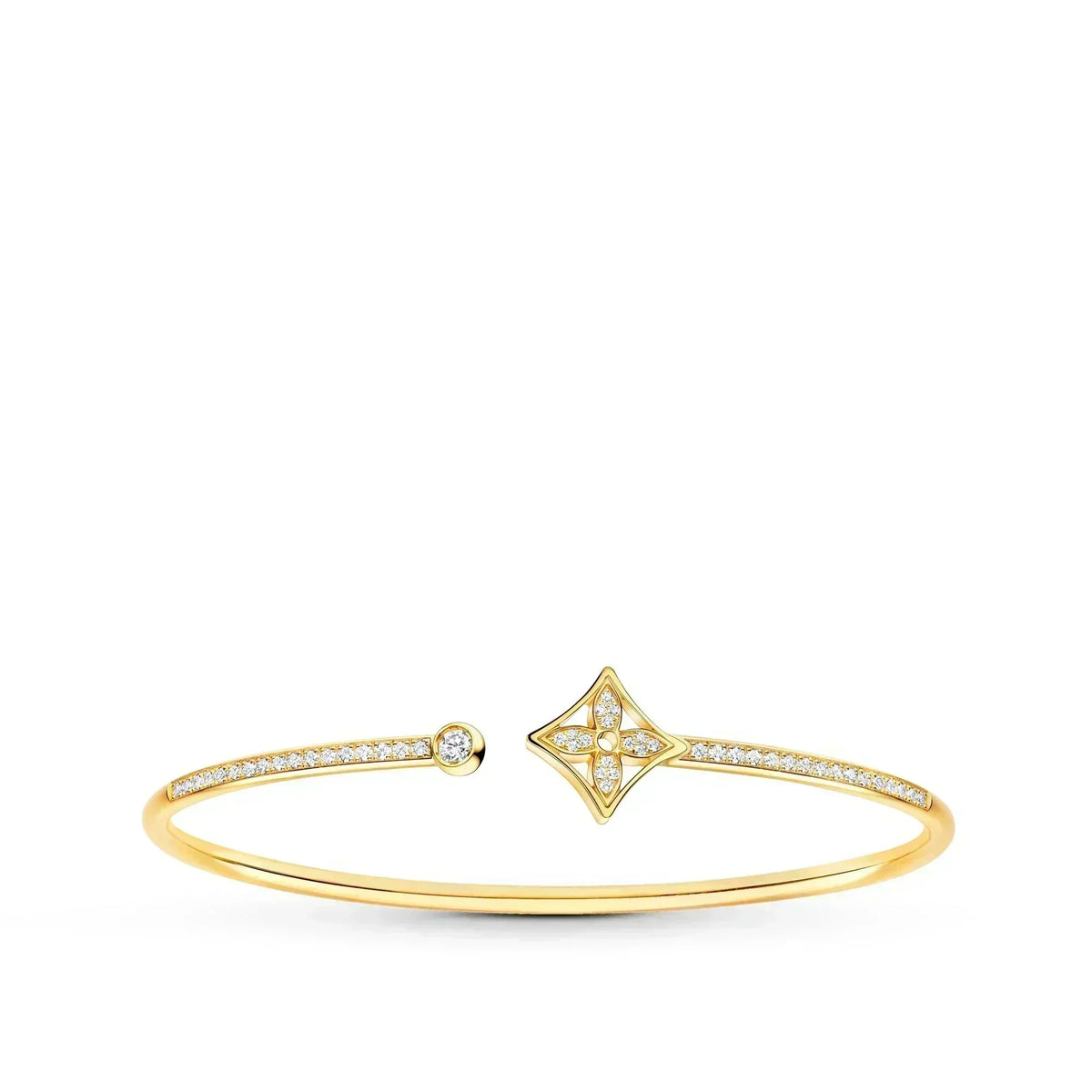 [⭐Mirelle]IDYLLE GOLD OPEN BRACELET DIAMOND PAVED