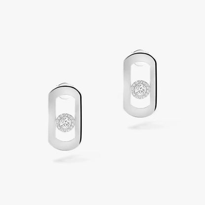 [⭐Mirelle]So Move Diamond Earrings in Yellow Gold