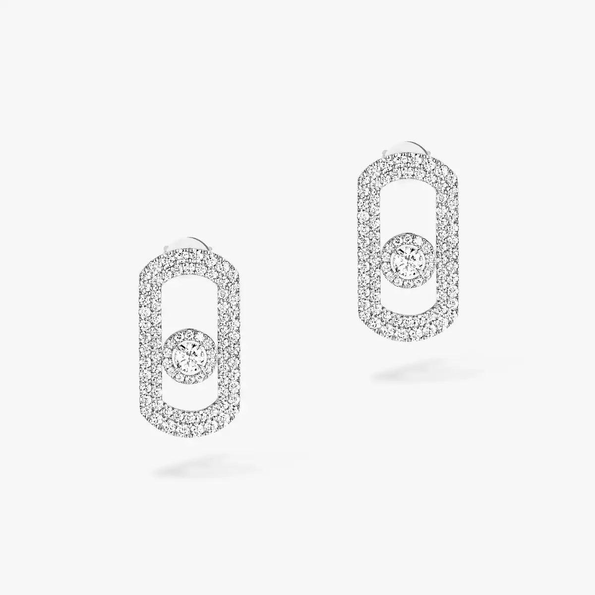 [⭐Mirelle]So Move Pave_-Set Diamond Earrings in Silver