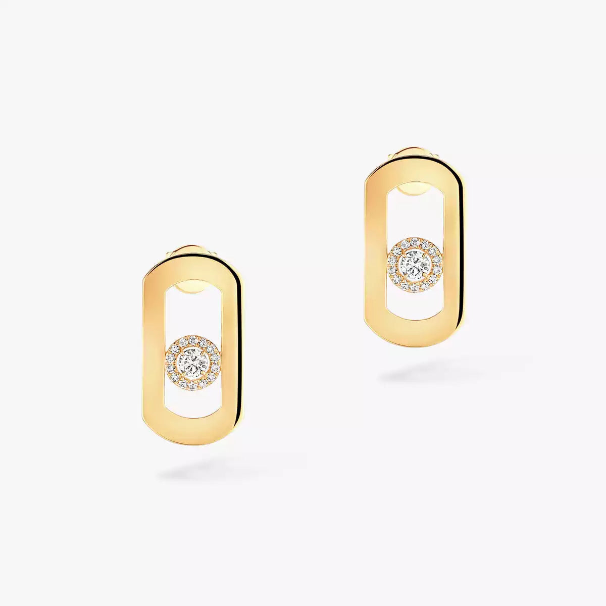 [⭐Mirelle]So Move Diamond Earrings in Yellow Gold