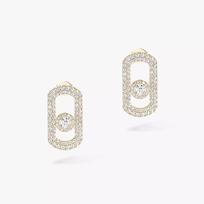 [⭐Mirelle]So Move Pave_-Set Diamond Earrings in Silver