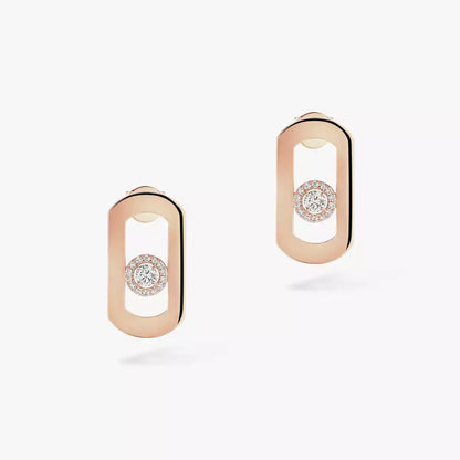 [⭐Mirelle]So Move Diamond Earrings in Yellow Gold