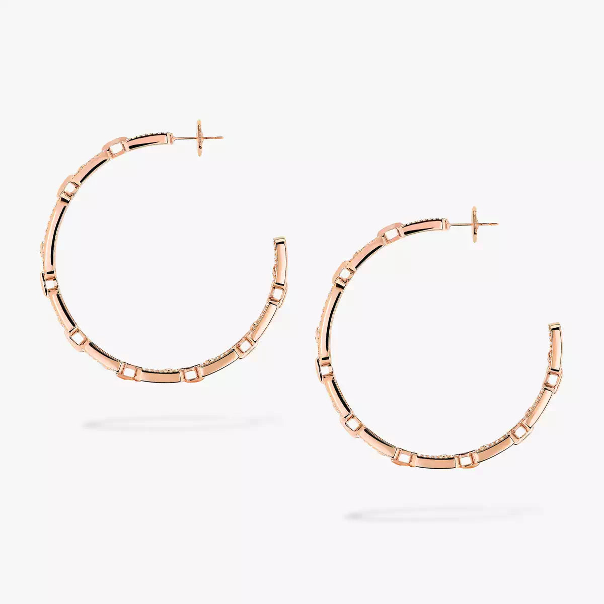 [[⭐Mirelle]Move Link Diamond Hoop Earrings
