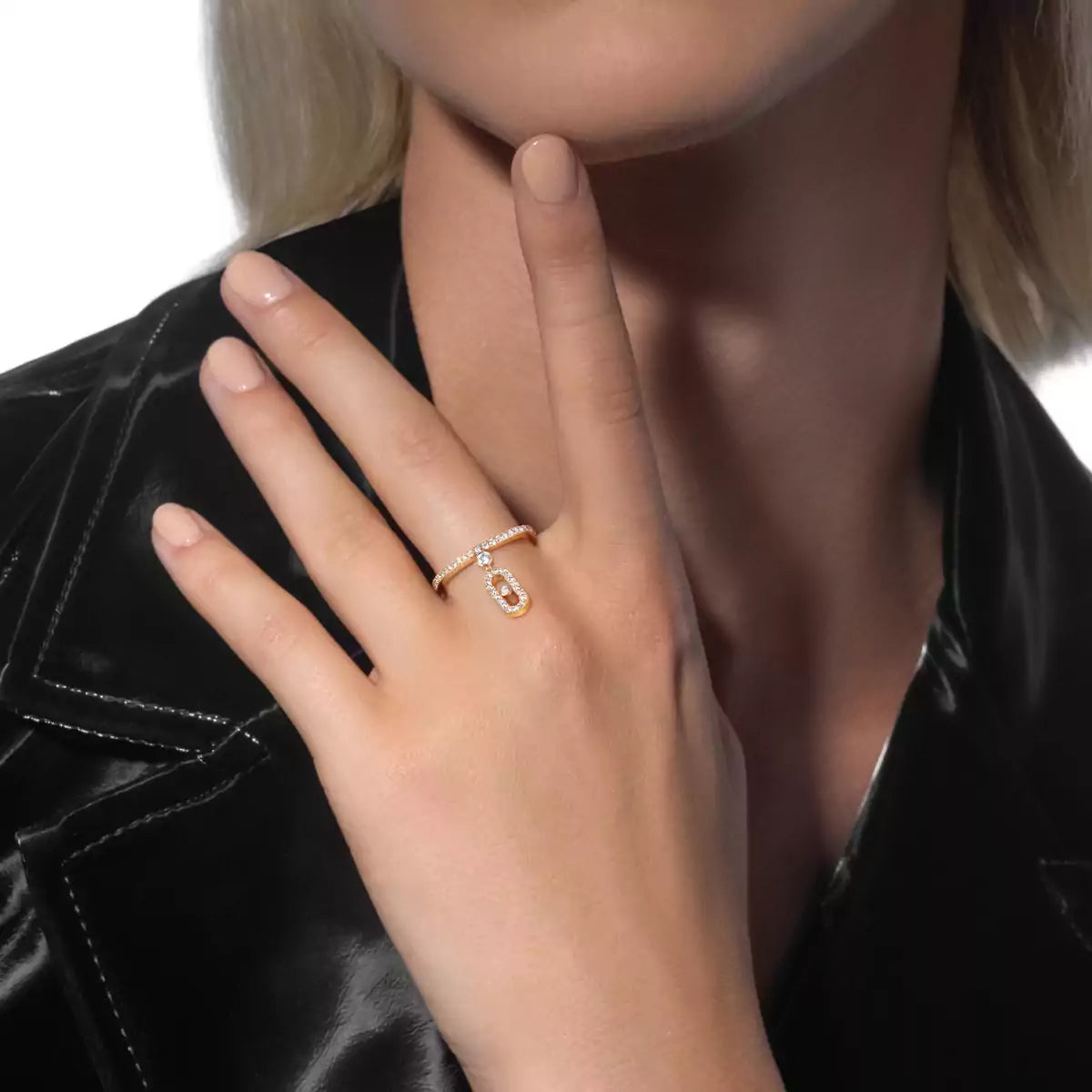 [⭐Mirelle]Move Uno Diamond Ring