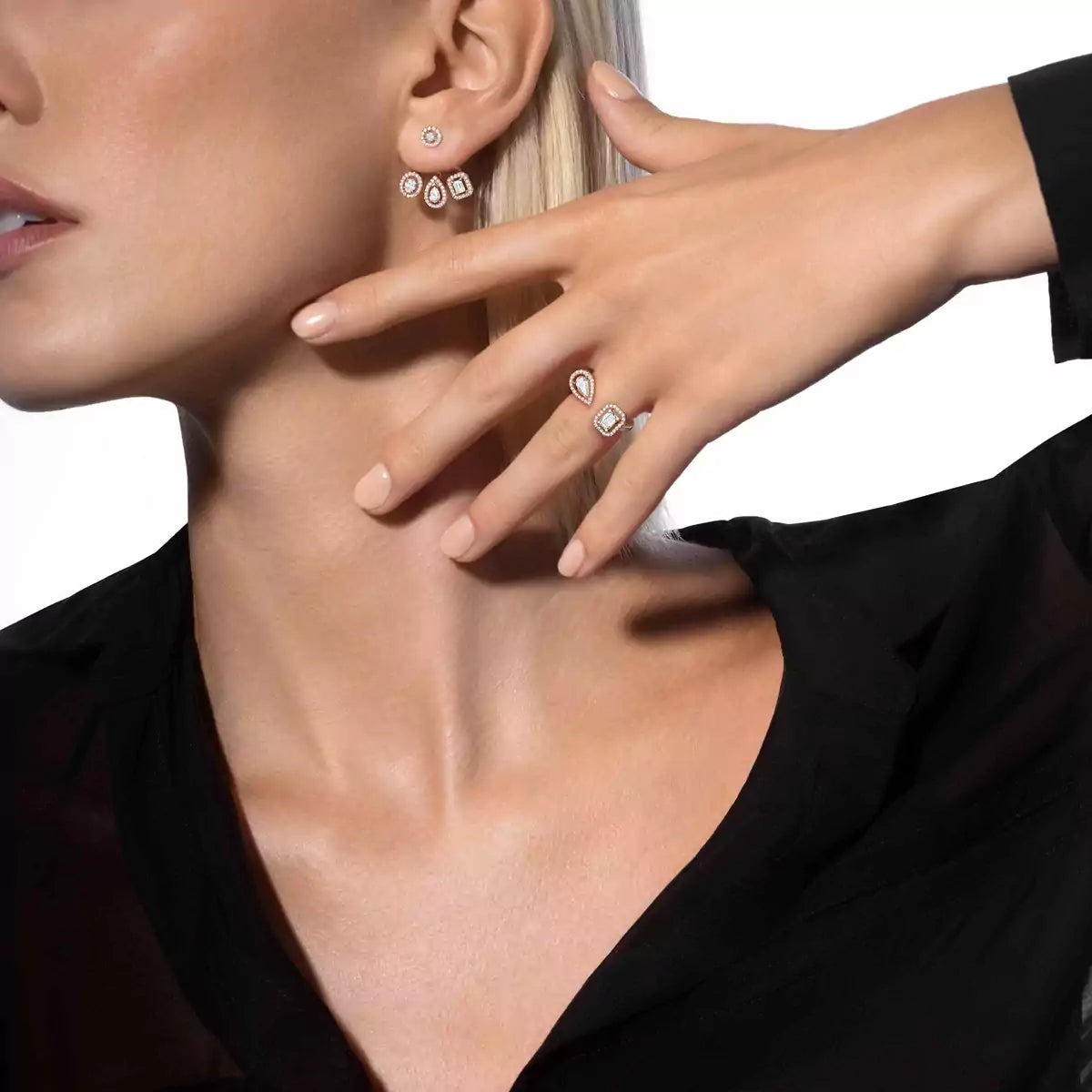 [⭐Mirelle] My Twin Trio  Diamond Earrings