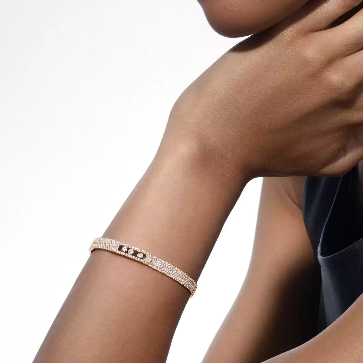 [⭐Mirelle]Move Noa Full Pavé Diamond Bangle Bracelet