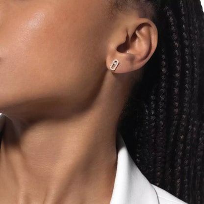 [⭐Mirelle]Move Uno Diamond Earrings