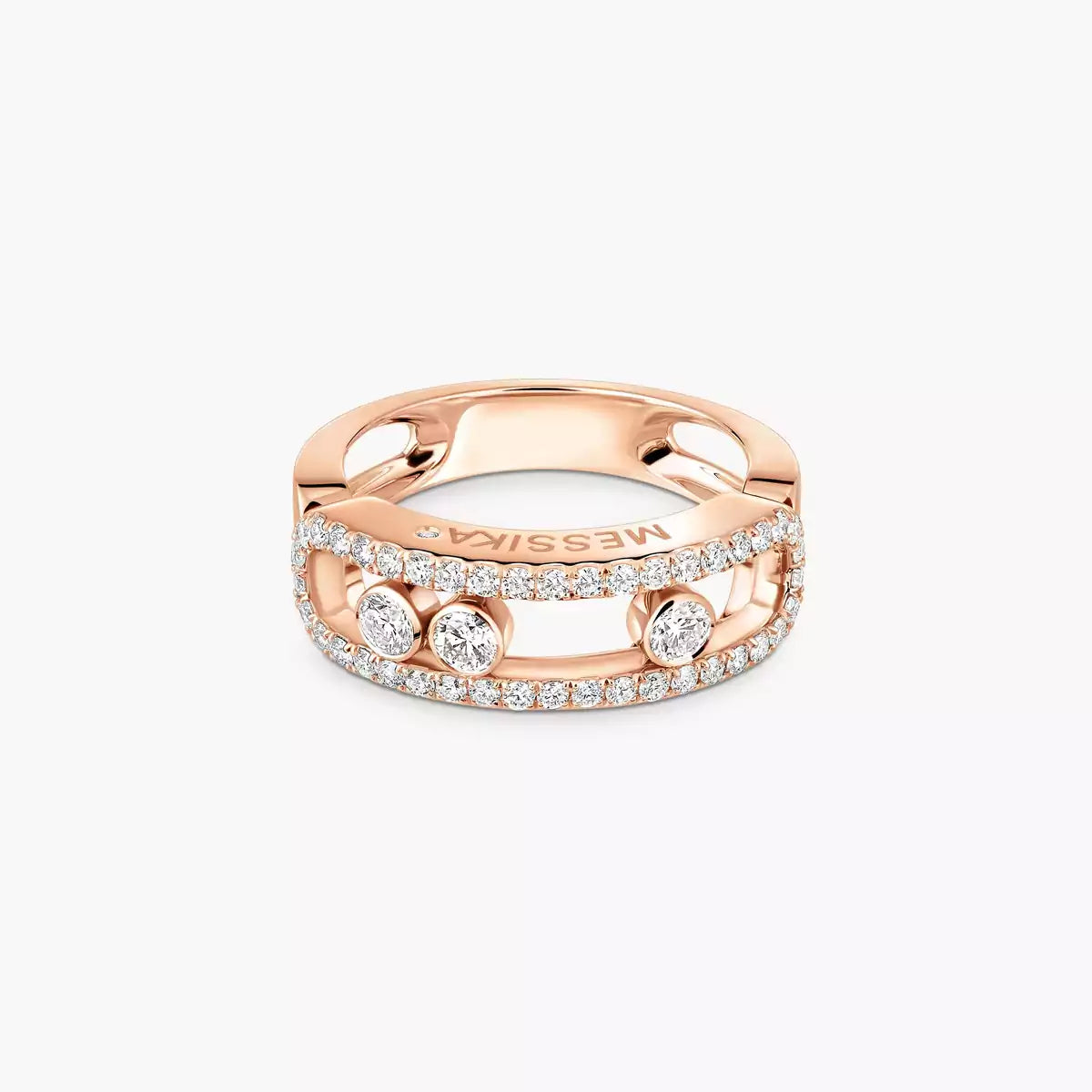 [⭐Mirelle] Move Gold Diamond Pave_ Ring