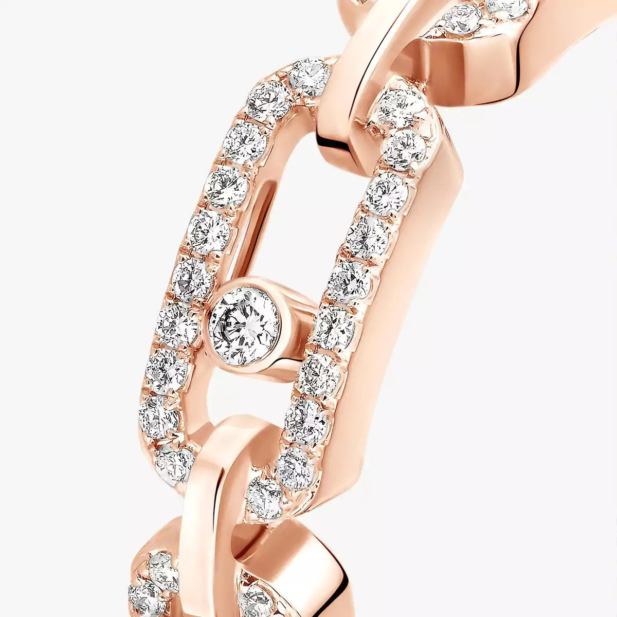 [⭐Mirelle]Move Link Pave_-Set Diamond Ring in Gold