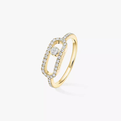 [⭐Mirelle]Move Uno Diamond Ring in Gold