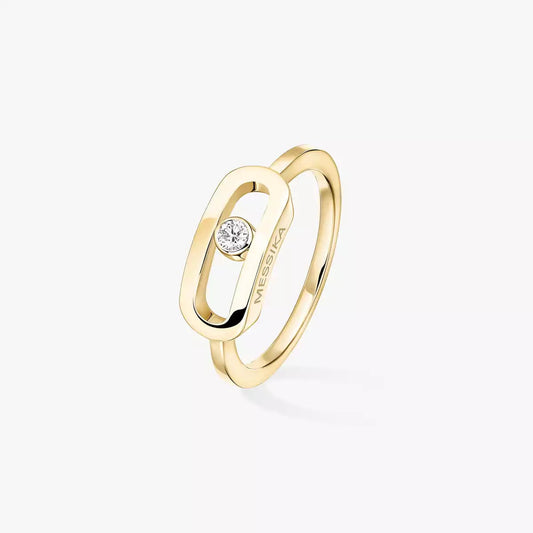 [⭐Mirelle]Move Uno Diamond Ring in Gold