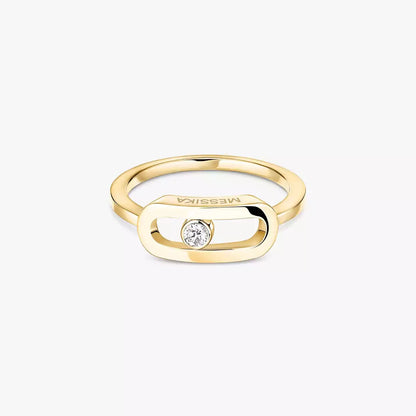 [⭐Mirelle]Move Uno Diamond Ring in Gold