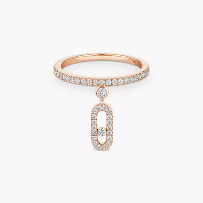 [⭐Mirelle]Move Uno Diamond Ring