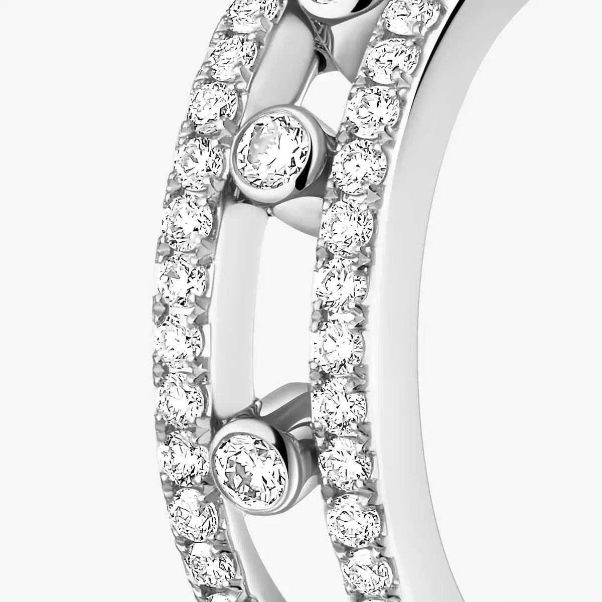 [⭐Mirelle]Diamond Pave_ Hoop Earrings Move