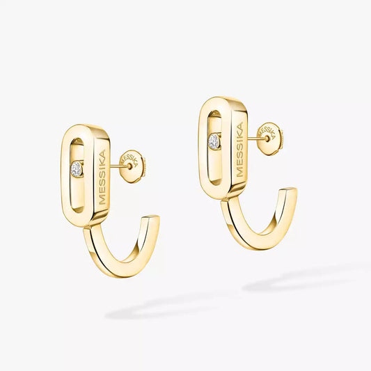 [⭐Mirelle]Diamond Mini Hoop Earrings Move Classique