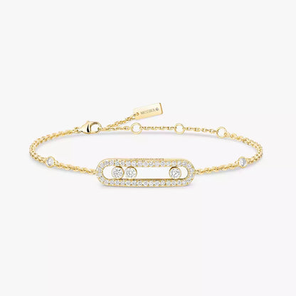 [⭐Mirelle]Pavé Baby Move Diamond Bracelet