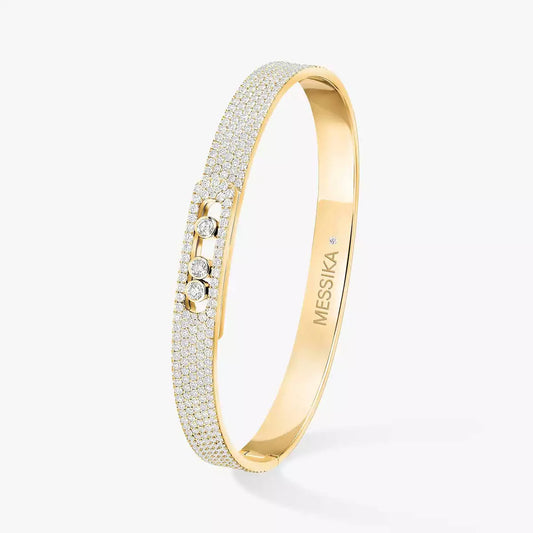 [⭐Mirelle]Move Noa Full Pavé Diamond Bangle Bracelet