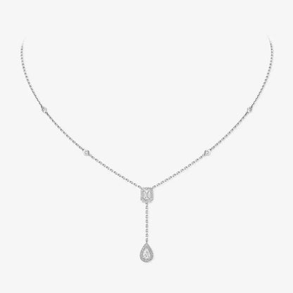 [⭐Mirelle]Gold Diamond Tie Necklace