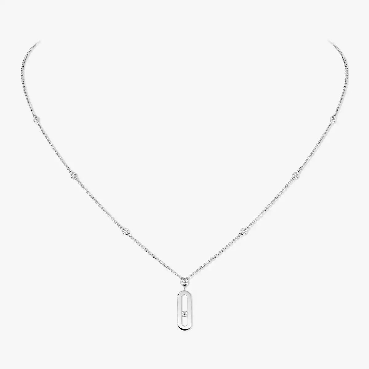 [⭐Mirelle] Move Uno Gold Diamond Long Necklace