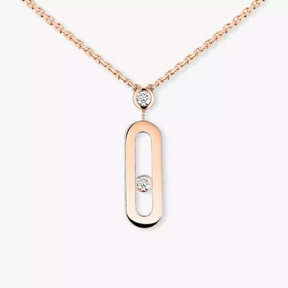 [⭐Mirelle] Move Uno Gold Diamond Long Necklace