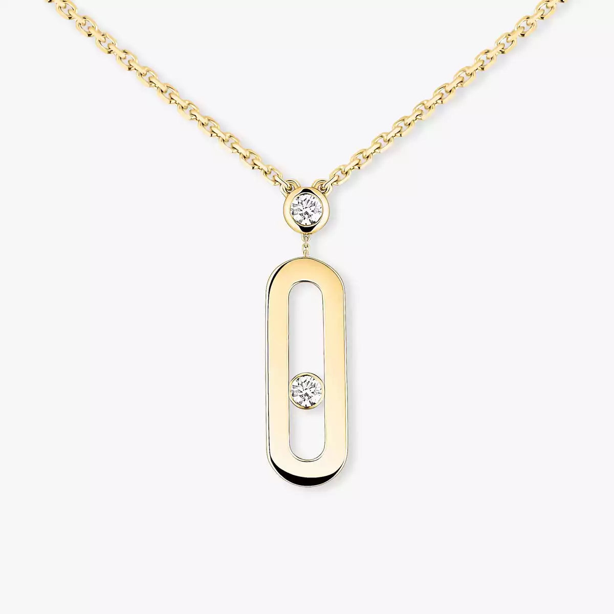 [⭐Mirelle] Move Uno Gold Diamond Long Necklace
