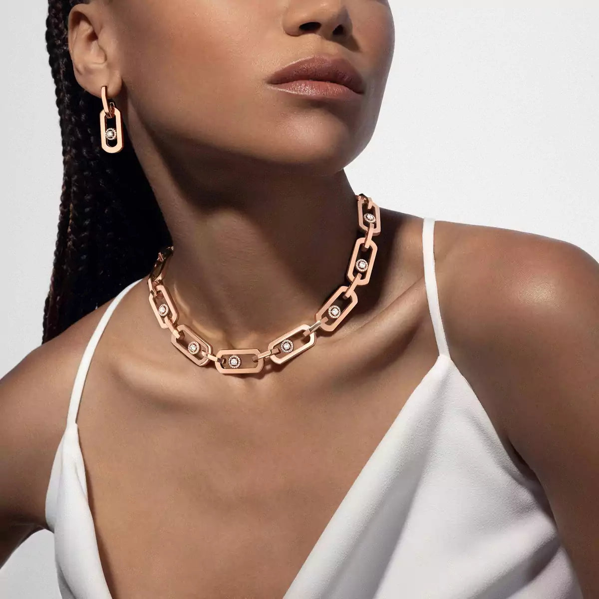 [⭐Mirelle] So Move XL Diamond Hoop Earring