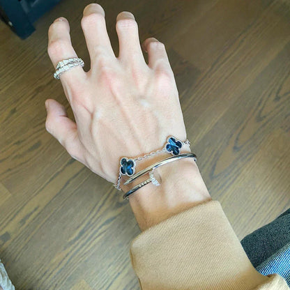 [⭐Mirelle]CLOVER 5 MOTIF PIETERSITE BRACELET COLLECTION
