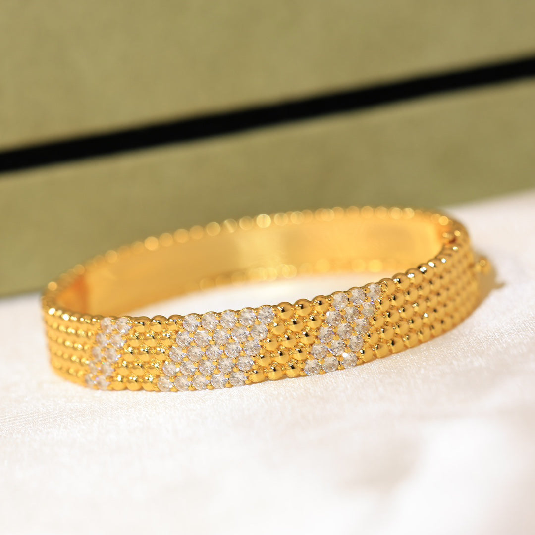 [⭐Mirelle]  FIVE-ROW DIAMOND BRACELET