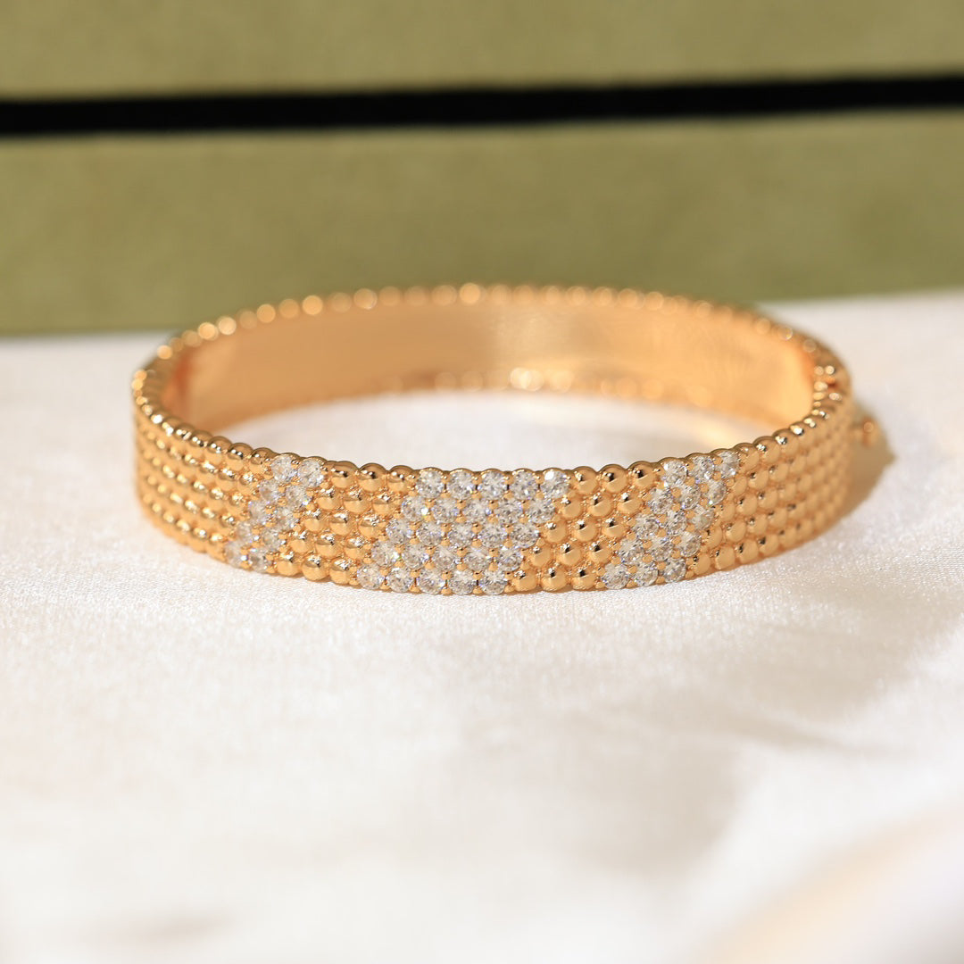 [⭐Mirelle]  FIVE-ROW DIAMOND BRACELET