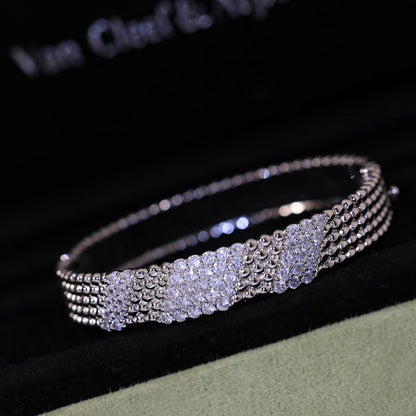 [⭐Mirelle]  FIVE-ROW DIAMOND BRACELET
