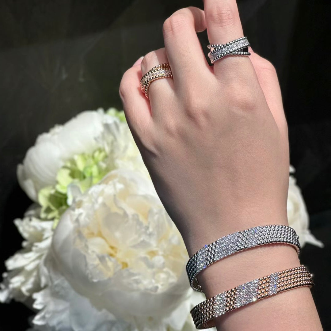 [⭐Mirelle]  FIVE-ROW DIAMOND BRACELET