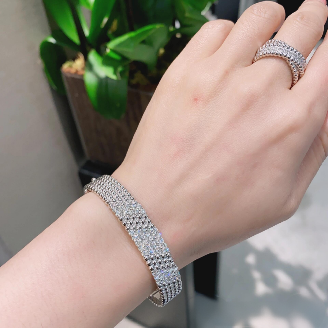 [⭐Mirelle]  FIVE-ROW DIAMOND BRACELET