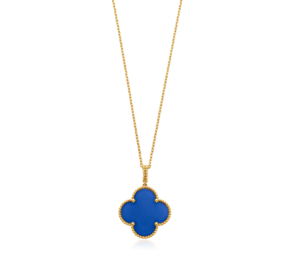 [⭐Mirelle]CLOVER 25MM NECKLACE TURQUOISE ROSE GOLD