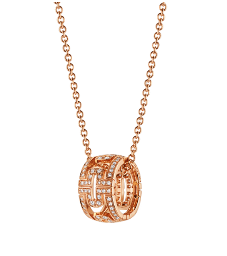 [⭐Mirelle]PARENTESI NECKLACE PINK GOLD DIAMOND