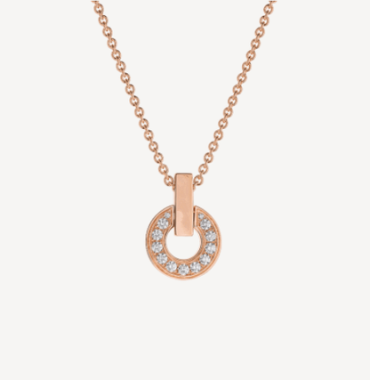 [⭐Mirelle]GARI NECKLACE PINK GOLD DIAMOND