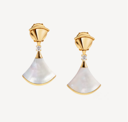 [⭐Mirelle]DREAM MOP 1 DIAMOND EARRINGS
