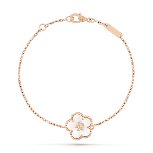 [⭐Mirelle]LUCKY WHITE MOP PLUM BLOSSOM  BRACELET