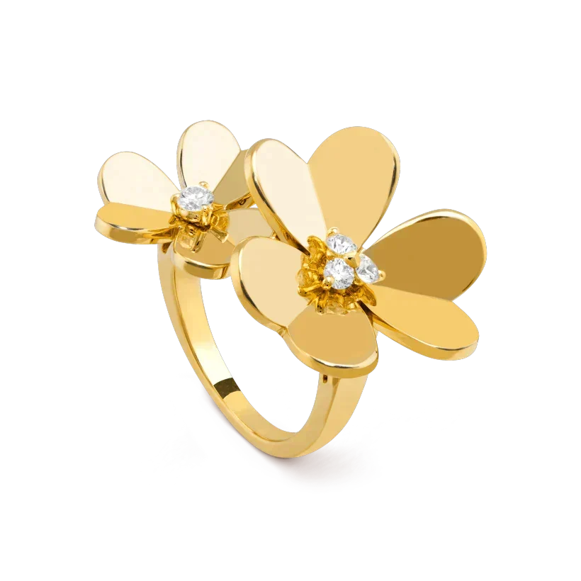[⭐Mirelle]CLOVER COMOS GOLD DIAMOND RING