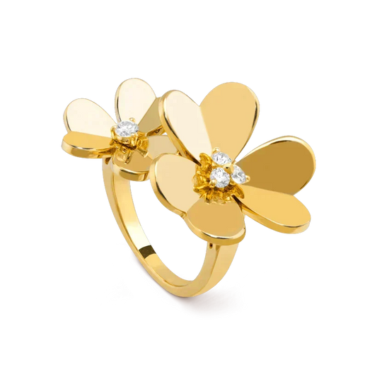 [⭐Mirelle]CLOVER COMOS GOLD DIAMOND RING