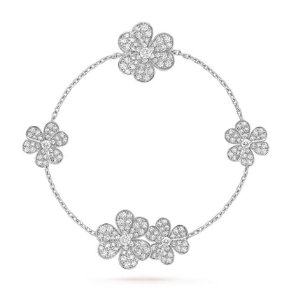 [⭐Mirelle]FRIVOLE SILVER 5 FLOWERS BRACELET