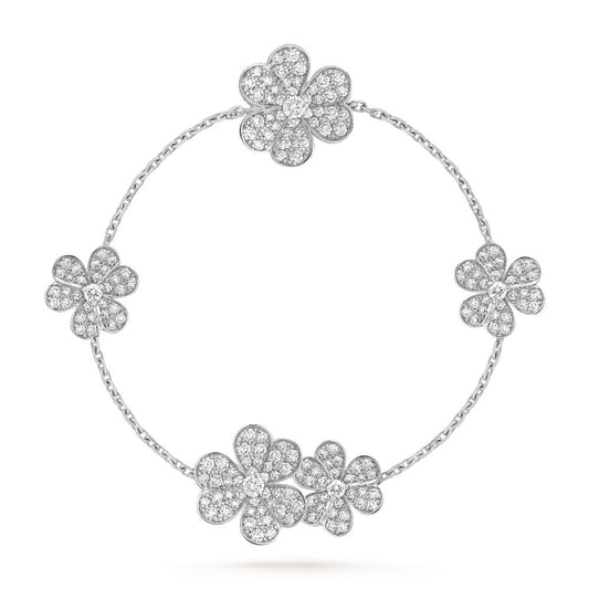 [⭐Mirelle]FRIVOLE SILVER 5 FLOWERS BRACELET