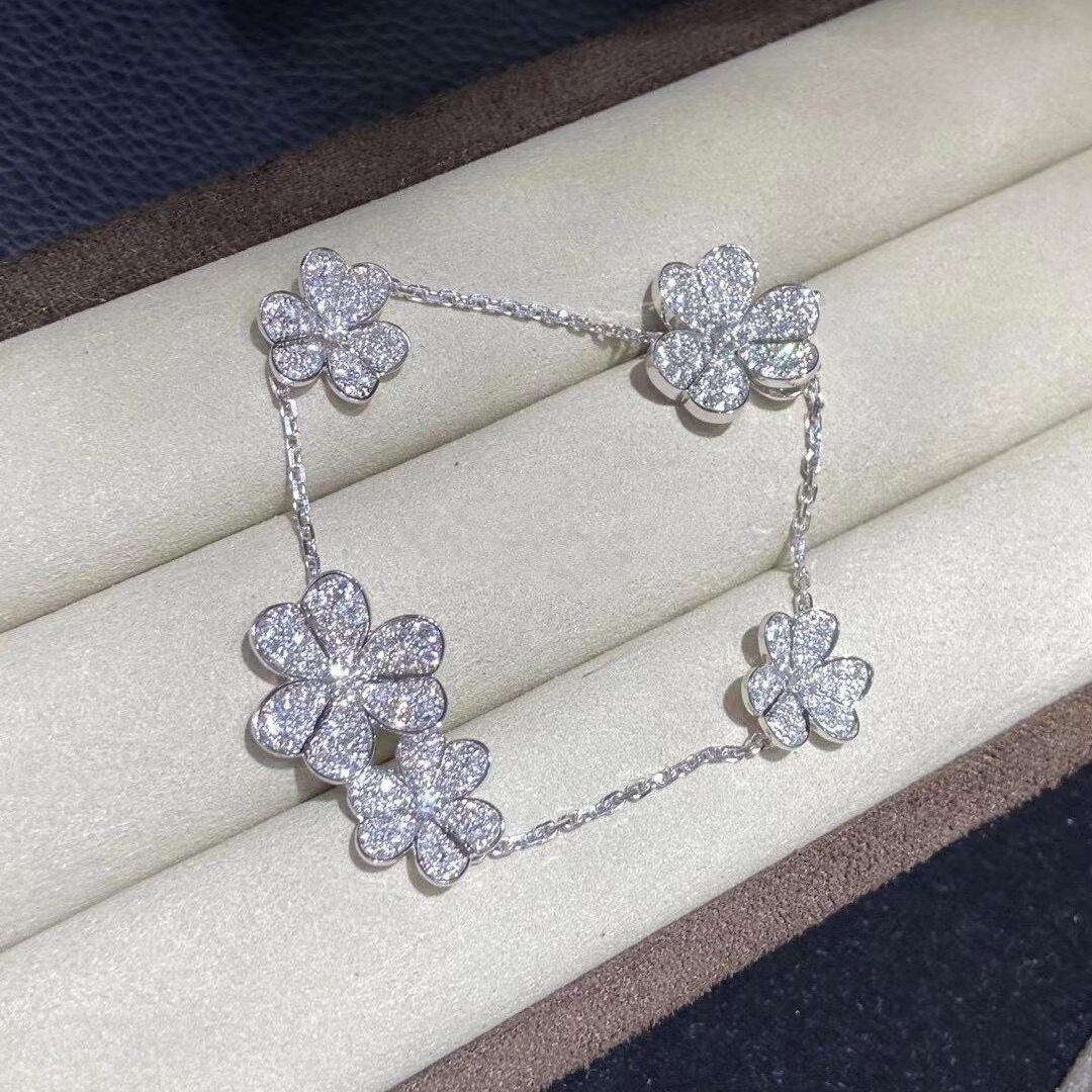 [⭐Mirelle]FRIVOLE SILVER 5 FLOWERS BRACELET