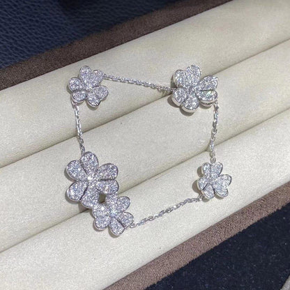 [⭐Mirelle]FRIVOLE SILVER 5 FLOWERS BRACELET