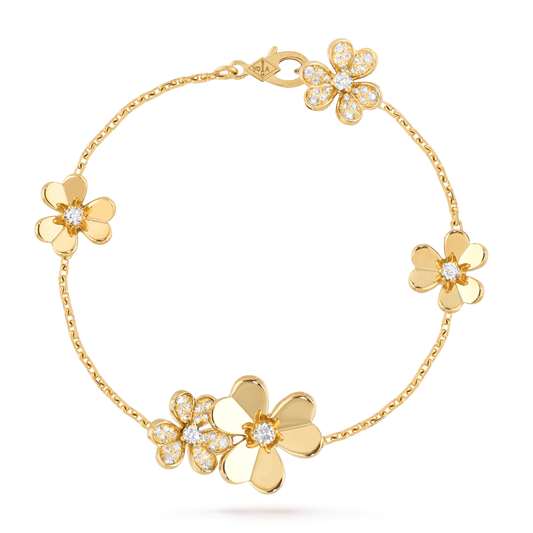 [⭐Mirelle]FRIVOLE GOLD 5 FLOWERS BRACELET