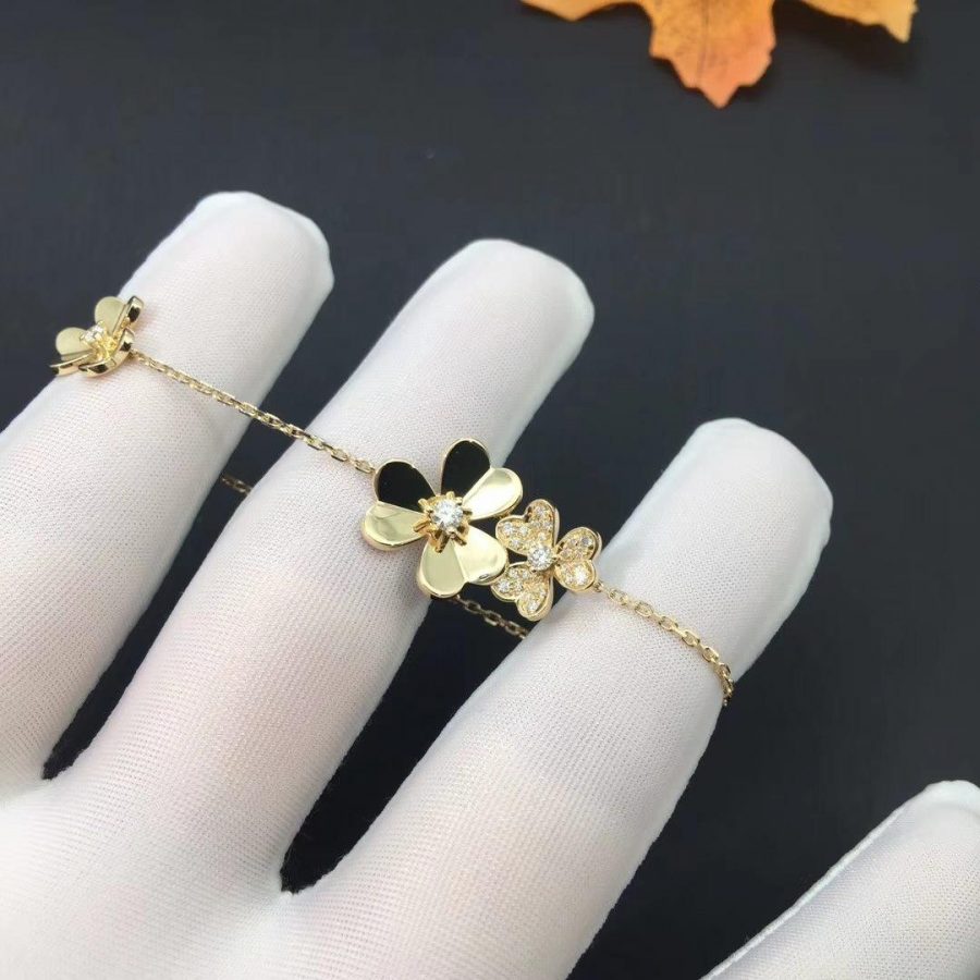 [⭐Mirelle]FRIVOLE GOLD 5 FLOWERS BRACELET