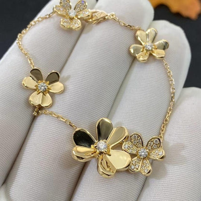 [⭐Mirelle]FRIVOLE GOLD 5 FLOWERS BRACELET