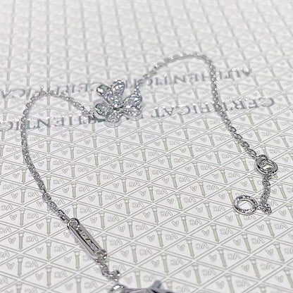 [⭐Mirelle]FRIVOLE SILVER FLOWER DIAMOND BRACELET