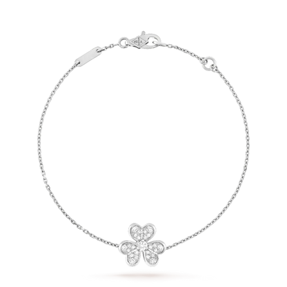 [⭐Mirelle]FRIVOLE SILVER FLOWER DIAMOND BRACELET